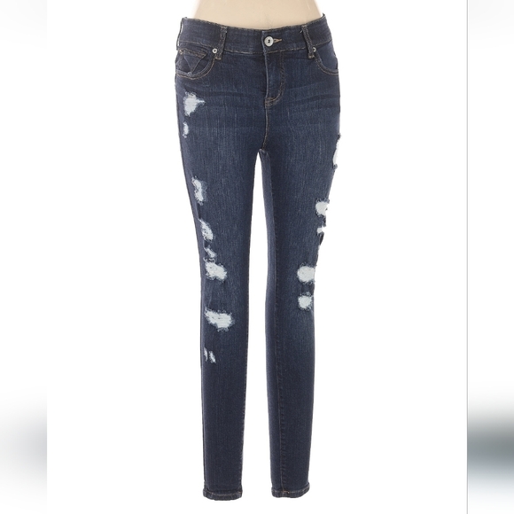 torrid Denim - 💥Sale💥Torrid Dark Blue Distressed Skinny Jeans